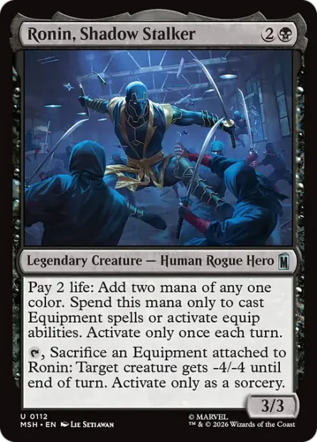Ronin, Shadow Stalker, Marvel Super Heroes — Magic: The Gathering card