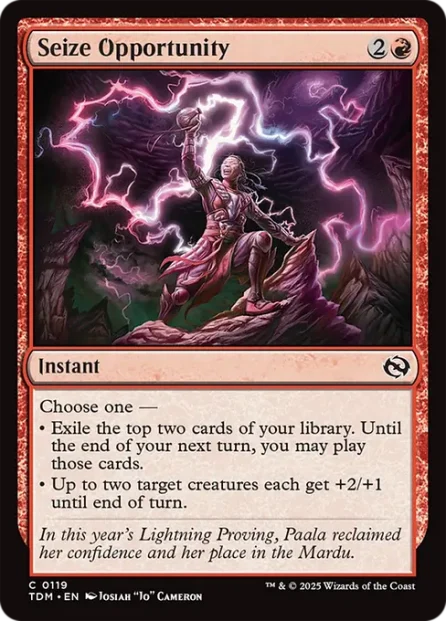 Seize Opportunity, Tarkir: Dragonstorm — Magic: The Gathering card