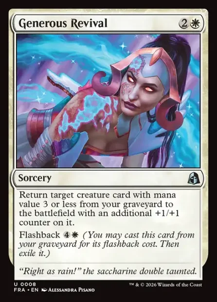Generous Revival, Reality Fracture — Magic: The Gathering card