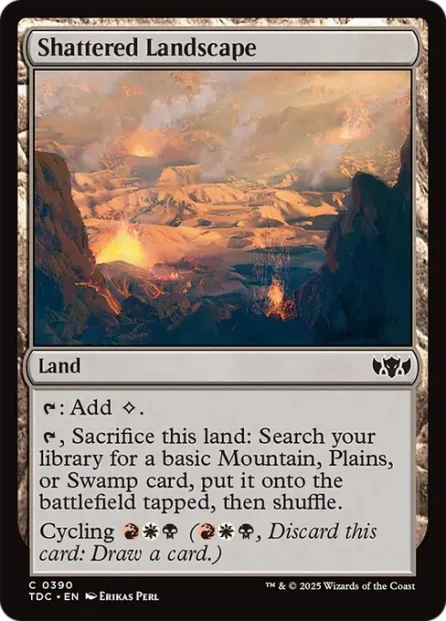 Shattered Landscape, Tarkir: Dragonstorm Commander — Magic: The Gathering card