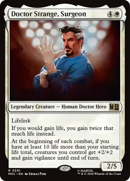 Doctor Strange, Surgeon, Marvel Super Heroes Commander — Magic: The Gathering card