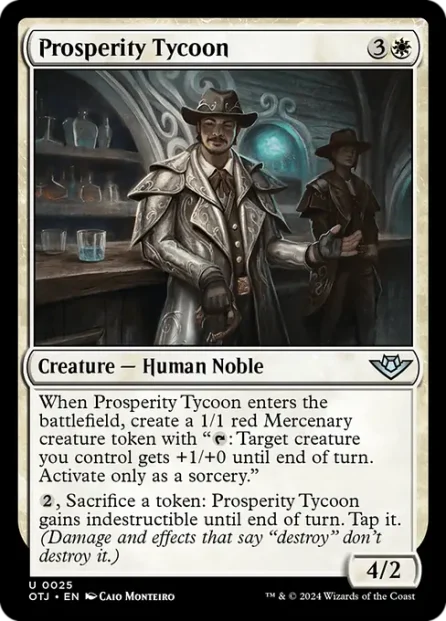 Prosperity Tycoon, Outlaws of Thunder Junction — Magic: The Gathering card