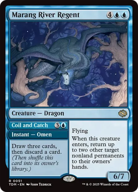 Marang River Regent // Coil and Catch, Tarkir: Dragonstorm — Magic: The Gathering card