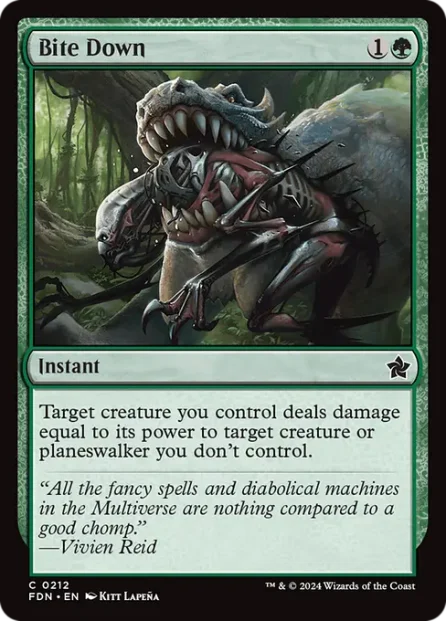 Bite Down, Foundations — Magic: The Gathering card