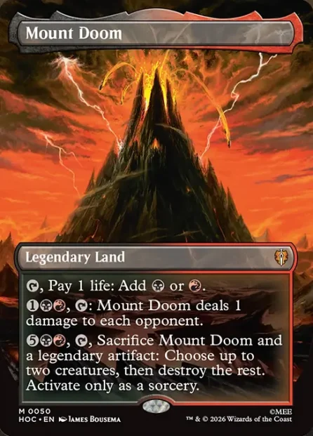Mount Doom, The Hobbit Eternal — Magic: The Gathering card