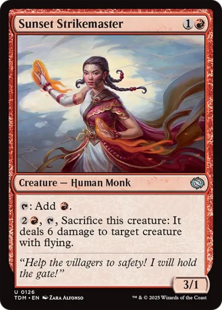 Sunset Strikemaster, Tarkir: Dragonstorm — Magic: The Gathering card