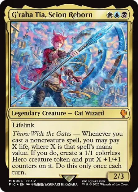 G'raha Tia, Scion Reborn, Final Fantasy Commander — Magic: The Gathering card
