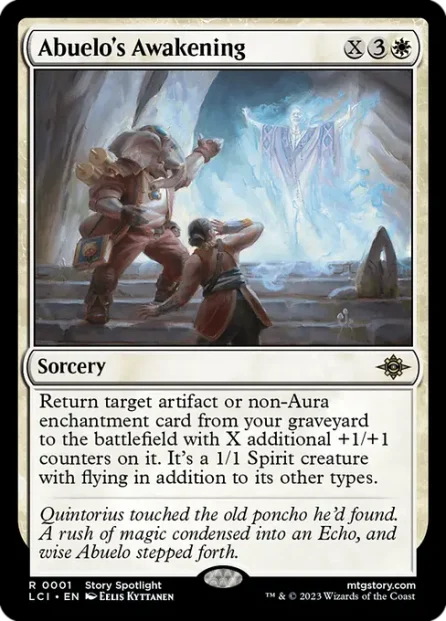 Abuelo's Awakening, The Lost Caverns of Ixalan — Magic: The Gathering card