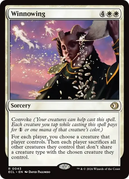 Winnowing, Lorwyn Eclipsed — Magic: The Gathering card
