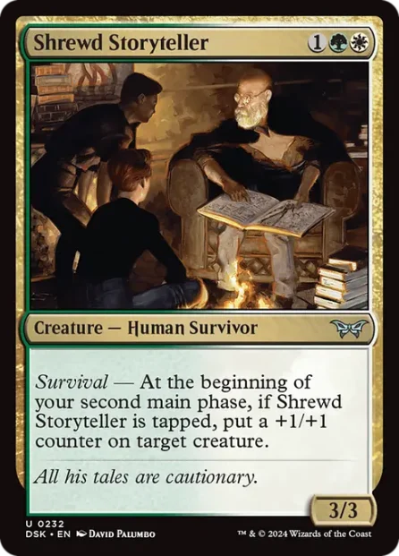 Shrewd Storyteller, Duskmourn: House of Horror — Magic: The Gathering card