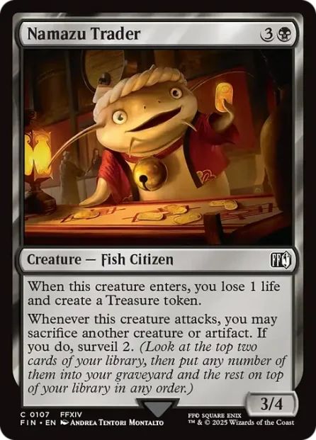 Namazu Trader, Final Fantasy — Magic: The Gathering card