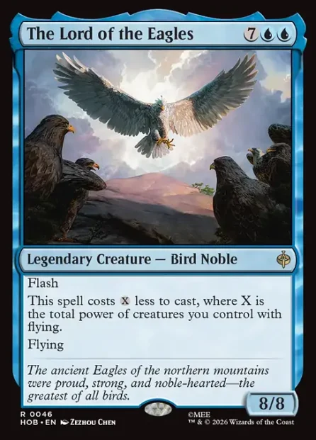 The Lord of the Eagles, The Hobbit — Magic: The Gathering card