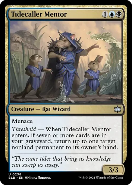 Tidecaller Mentor, Bloomburrow — Magic: The Gathering card