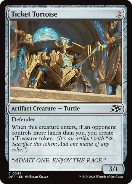Ticket Tortoise, Aetherdrift — Magic: The Gathering card