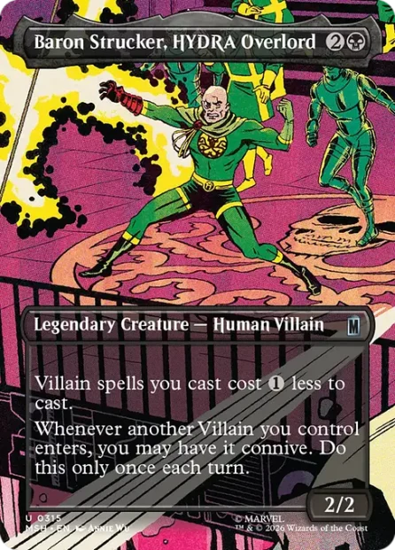 Baron Strucker, HYDRA Overlord, Marvel Super Heroes — Magic: The Gathering card