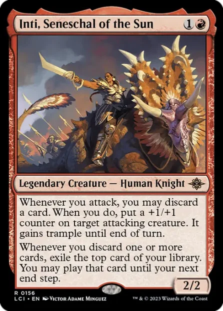 Inti, Seneschal of the Sun, The Lost Caverns of Ixalan — Magic: The Gathering card