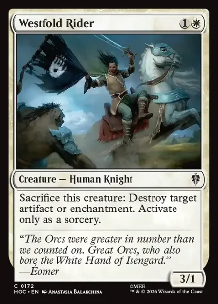 Westfold Rider, The Hobbit Eternal — Magic: The Gathering card