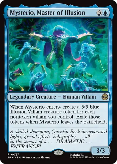 Mysterio, Master of Illusion, Marvel's Spider-Man — Magic: The Gathering card