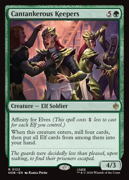 Cantankerous Keepers, The Hobbit — Magic: The Gathering card