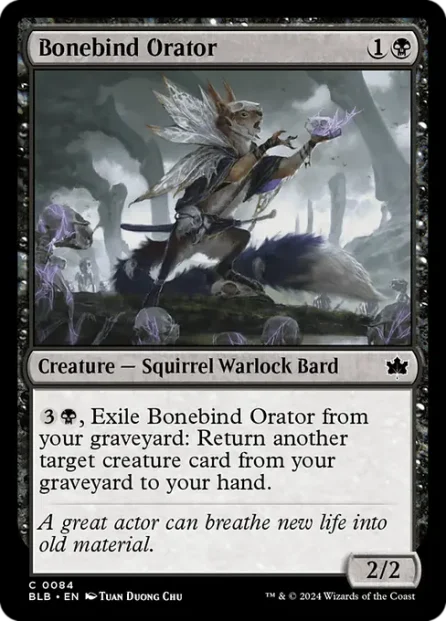 Bonebind Orator, Bloomburrow — Magic: The Gathering card