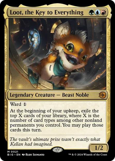 Loot, the Key to Everything, The Big Score — Magic: The Gathering card
