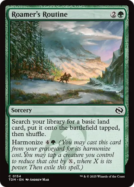 Roamer's Routine, Tarkir: Dragonstorm — Magic: The Gathering card