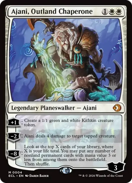 Ajani, Outland Chaperone, Lorwyn Eclipsed Promos — Magic: The Gathering card