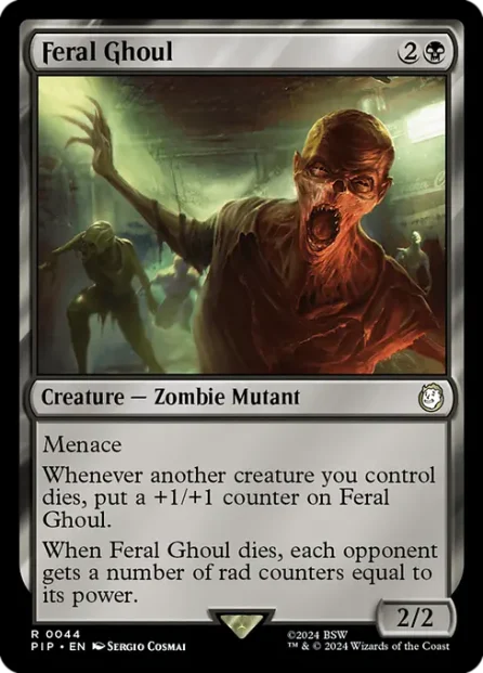 Feral Ghoul, Fallout — Magic: The Gathering card