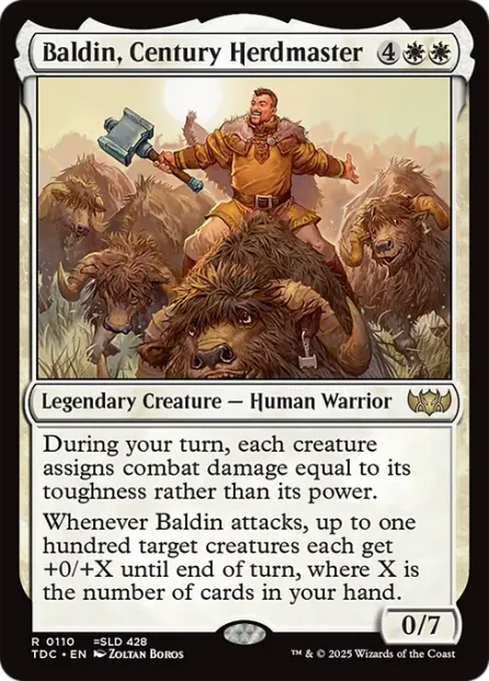 Baldin, Century Herdmaster, Tarkir: Dragonstorm Commander — Magic: The Gathering card