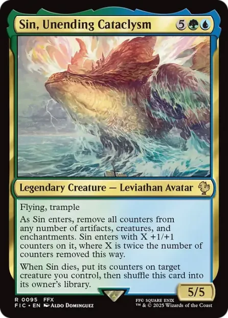 Sin, Unending Cataclysm, Final Fantasy Commander — Magic: The Gathering card