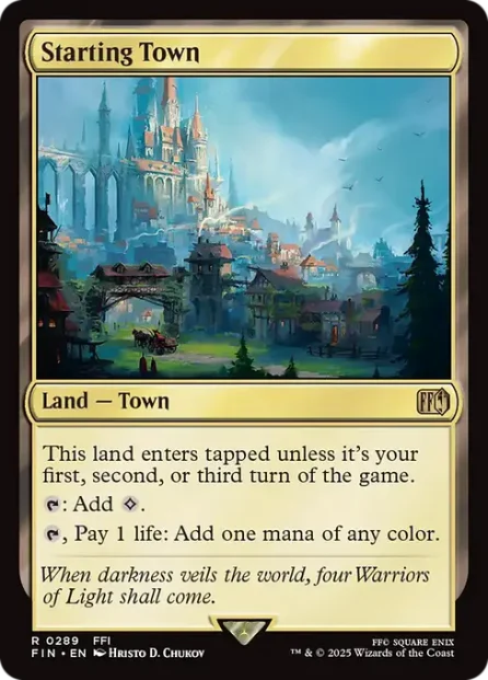 Starting Town, Final Fantasy — Magic: The Gathering card