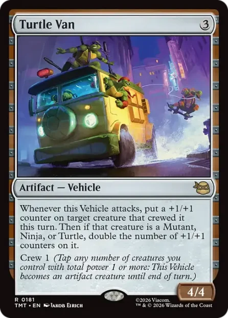 Turtle Van, Teenage Mutant Ninja Turtles — Magic: The Gathering card