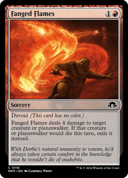 Fanged Flames, Modern Horizons 3 — Magic: The Gathering card