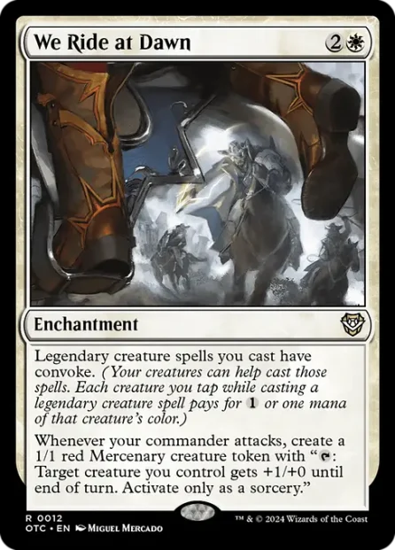 We Ride at Dawn, Outlaws of Thunder Junction Commander — Magic: The Gathering card