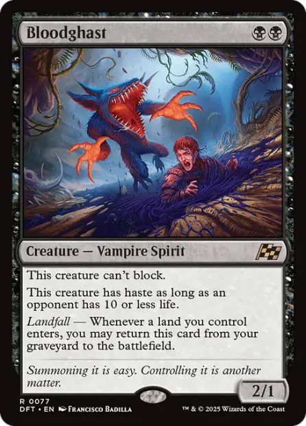 Bloodghast, Aetherdrift — Magic: The Gathering card