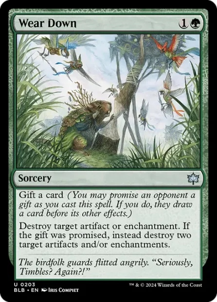 Wear Down, Bloomburrow — Magic: The Gathering card
