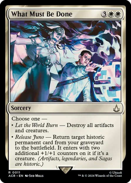 What Must Be Done, Assassin's Creed — Magic: The Gathering card