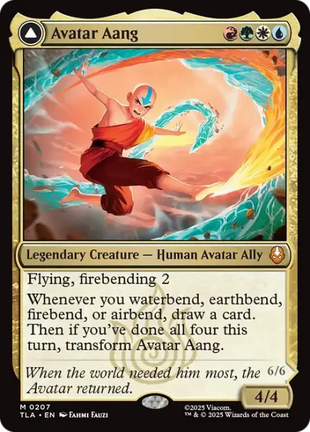 Avatar Aang // Aang, Master of Elements, Avatar: The Last Airbender — Magic: The Gathering card