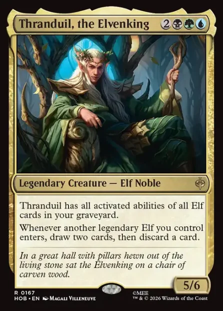 Thranduil, the Elvenking, The Hobbit — Magic: The Gathering card