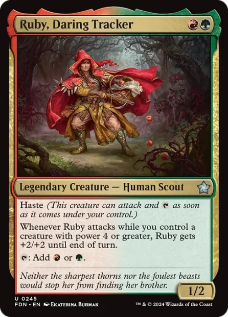 Ruby, Daring Tracker, Foundations — Magic: The Gathering card