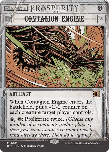 Contagion Engine, Breaking News — Magic: The Gathering card