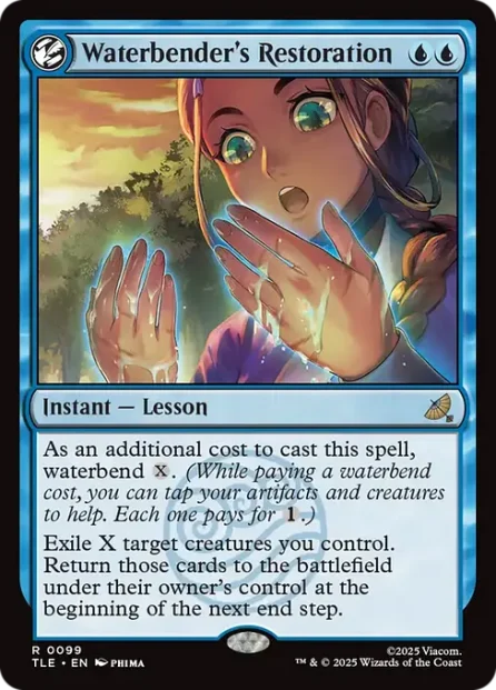 Waterbender's Restoration, Avatar: The Last Airbender Eternal — Magic: The Gathering card