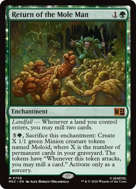 Return of the Mole Man, Marvel Super Heroes Commander — Magic: The Gathering card