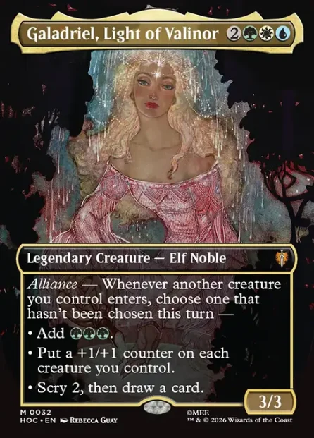 Galadriel, Light of Valinor, The Hobbit Eternal — Magic: The Gathering card