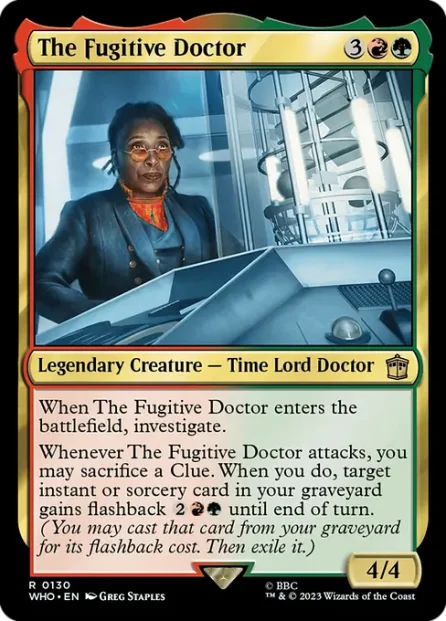 The Fugitive Doctor, Doctor Who — Magic: The Gathering card