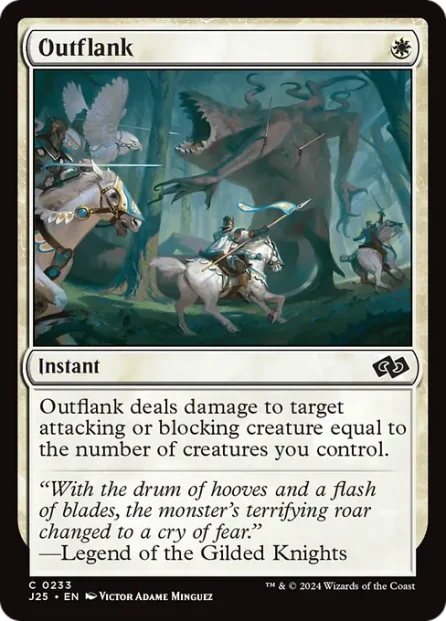 Outflank, Foundations Jumpstart — Magic: The Gathering card