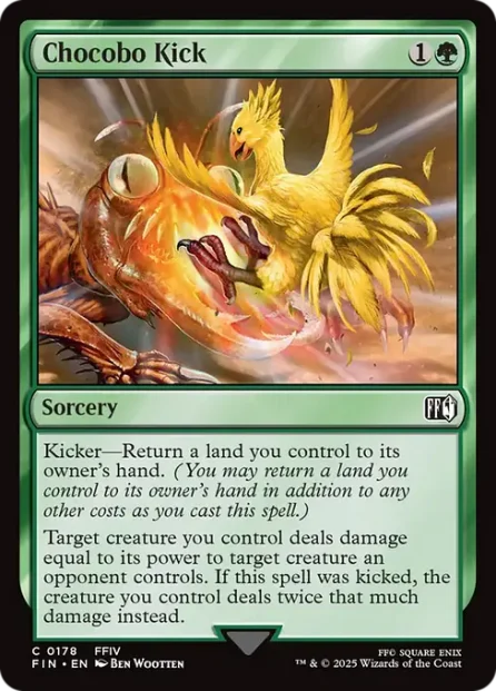 Chocobo Kick, Final Fantasy — Magic: The Gathering card