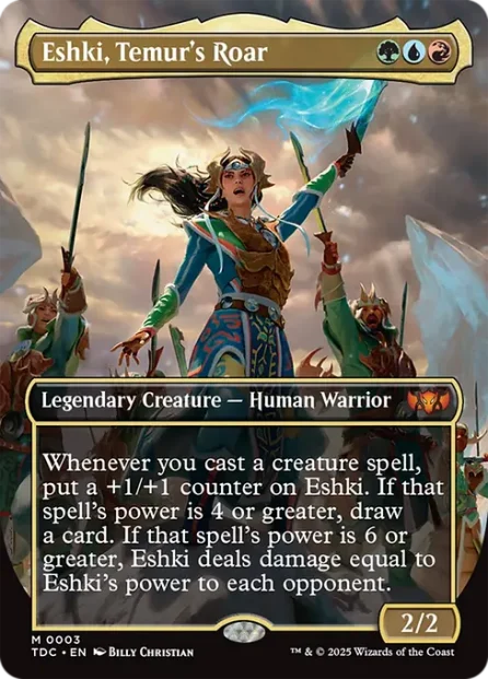 Eshki, Temur's Roar, Tarkir: Dragonstorm Commander — Magic: The Gathering card