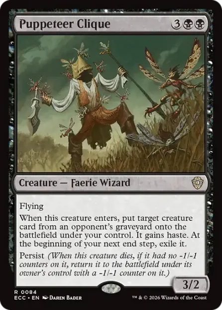 Puppeteer Clique, Lorwyn Eclipsed Commander — Magic: The Gathering card
